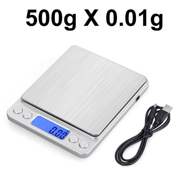 Upgraded Digital Kitchen Scale with USB Power and Stainless Steel Platform