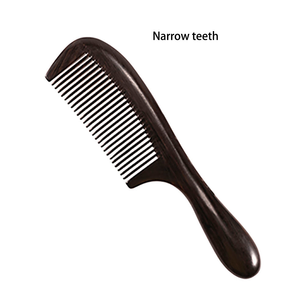 African Blackwood Handcrafted Massage Comb for Health Hair Therapy