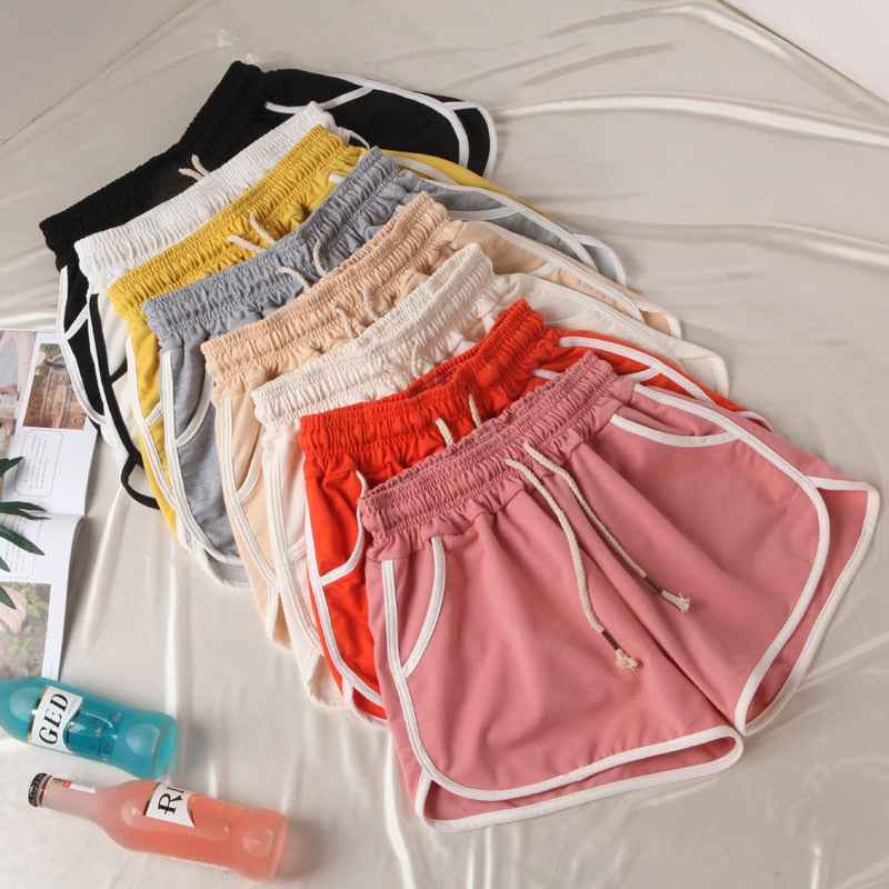 Elastic High-Waist Booty Shorts for Women - Casual Summer Style