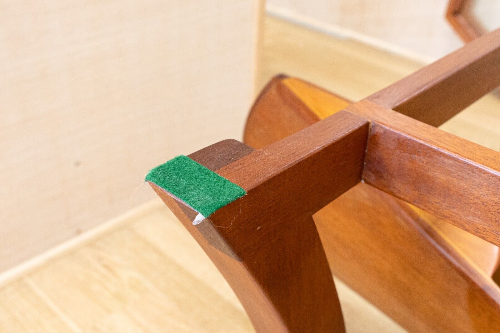 Vintage Custom Wood and Glass Boat Table