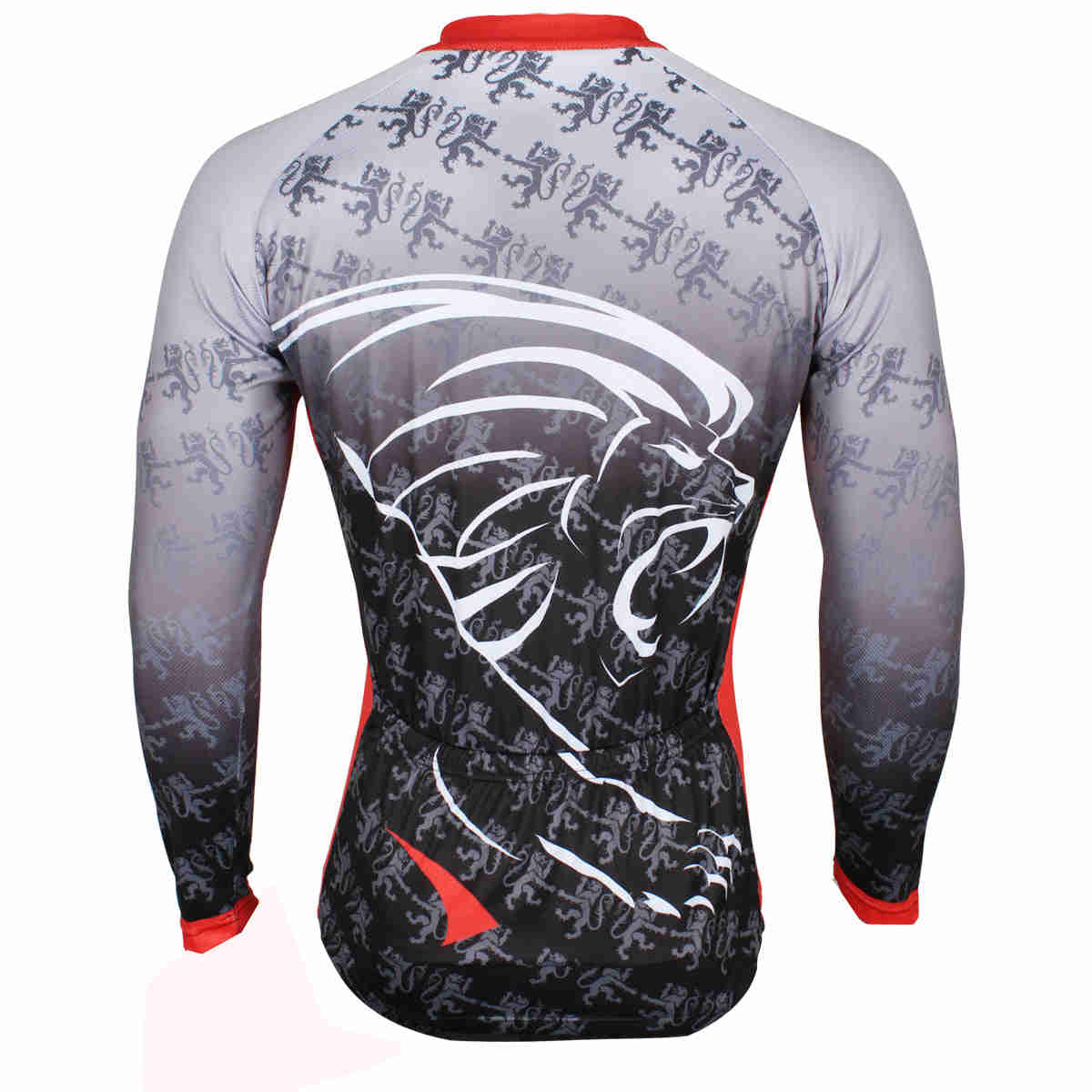 ILPALADINO Men's Cycling Jersey - Breathable, Quick-Dry, King of Lions Design