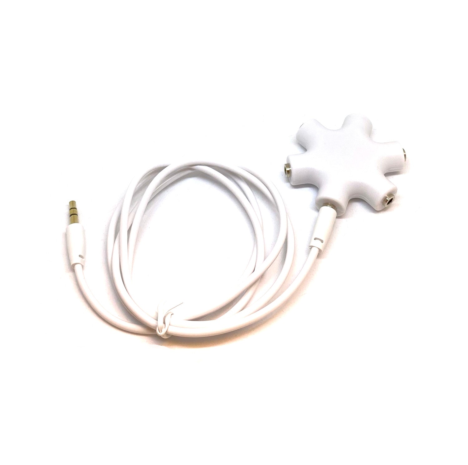 5-Port Audio Splitter with 3ft Cord for Multiple Headphones