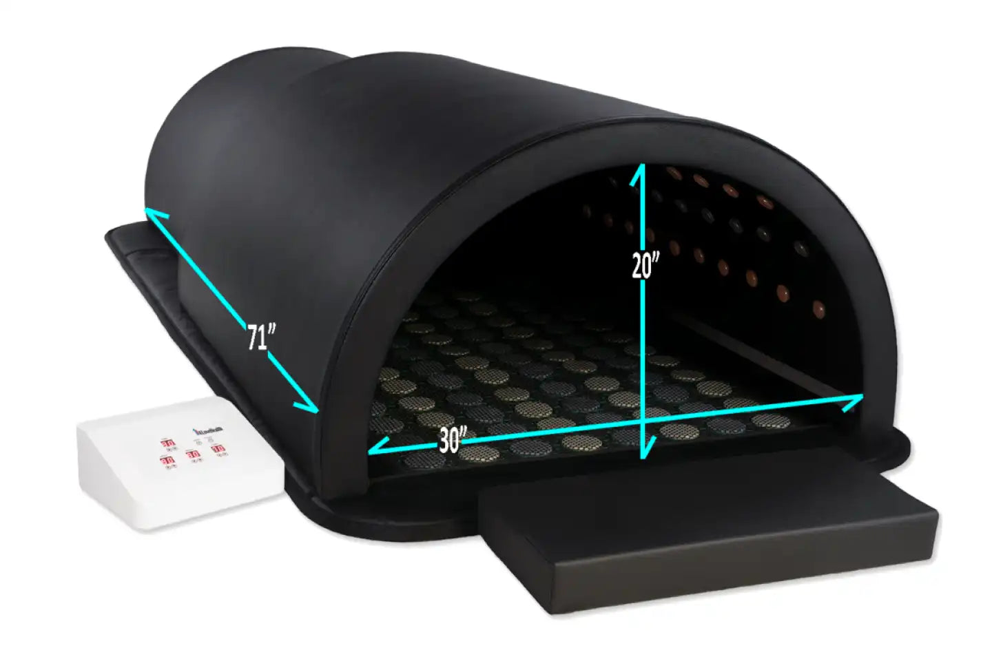1Love Health Luxor ZERO XL 360 Far Infrared Sauna Dome with Mat and Stones