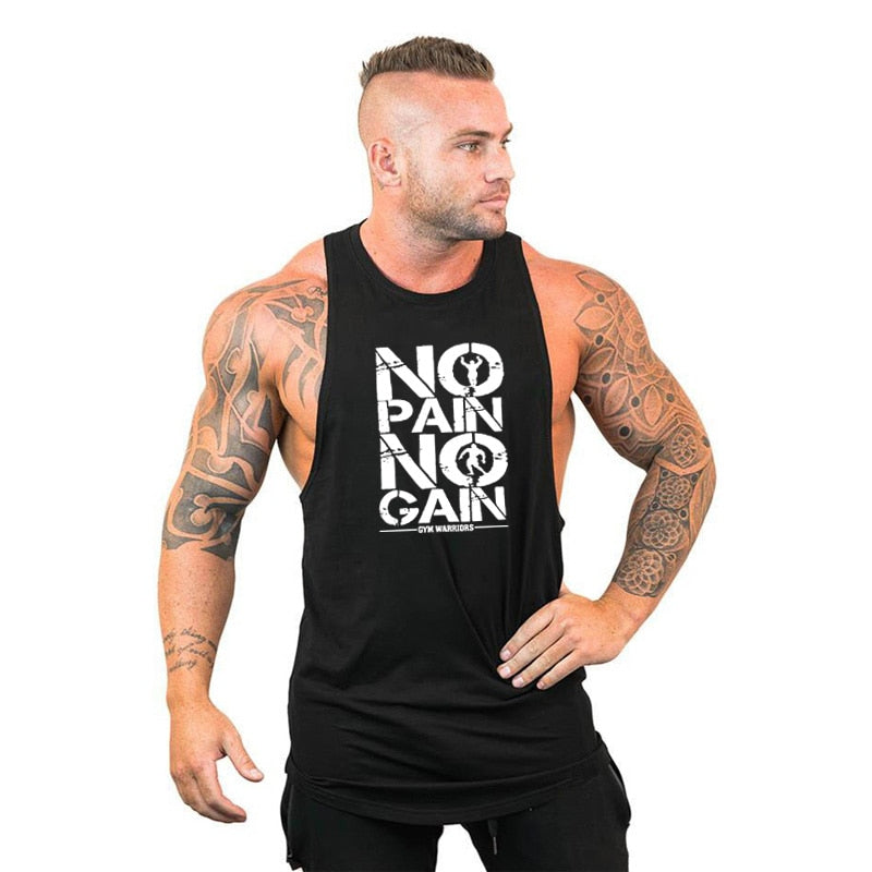 Men's Gym Hooded Tank Top, Cotton Sleeveless Vest for Fitness & Sports