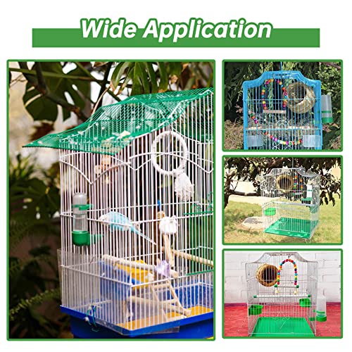 Gosear Automatic Gravity Bird Waterer - 4pcs 140ml Dispensers for Cage
