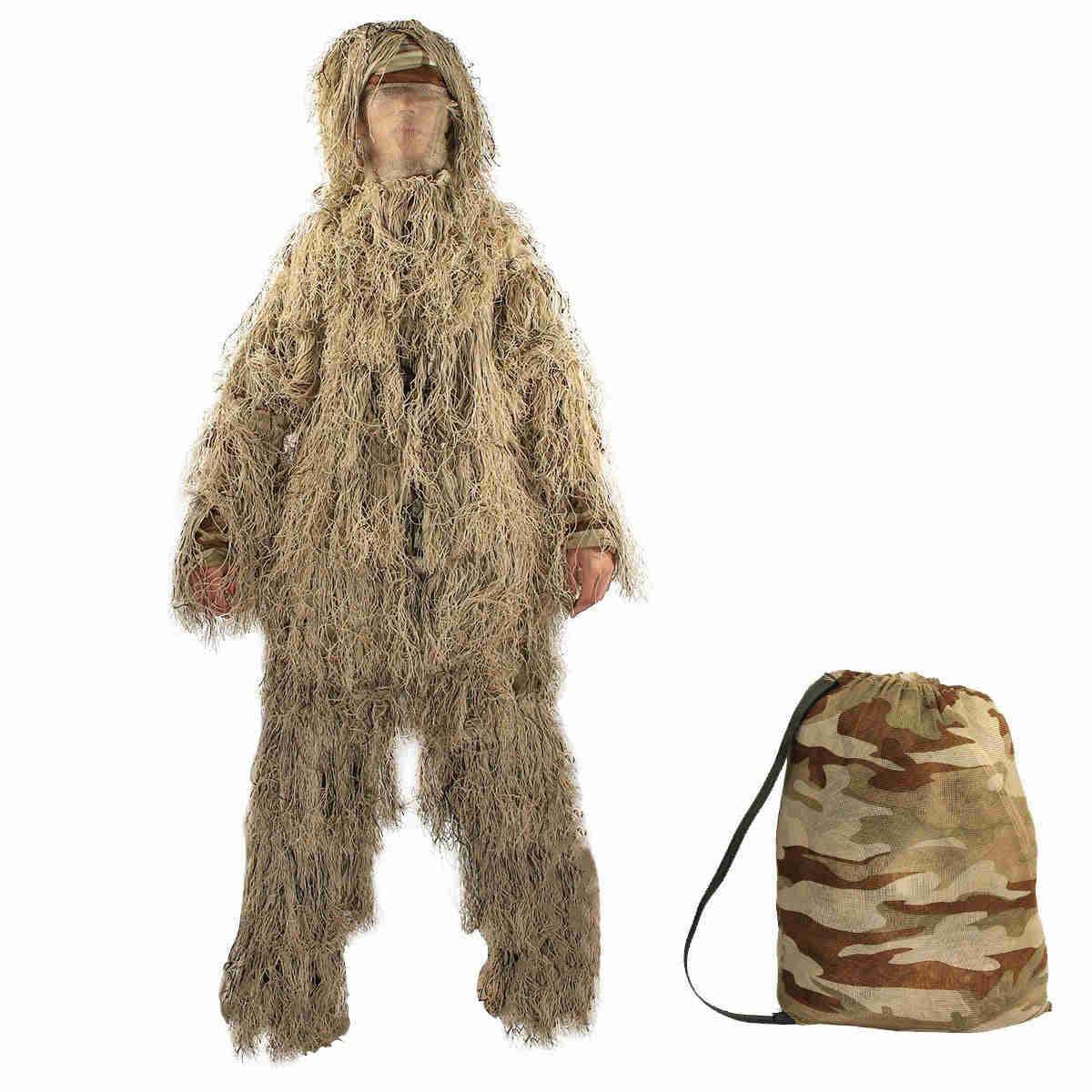 Advanced Camouflage Ghillie Suit Set for Stealth Hunting