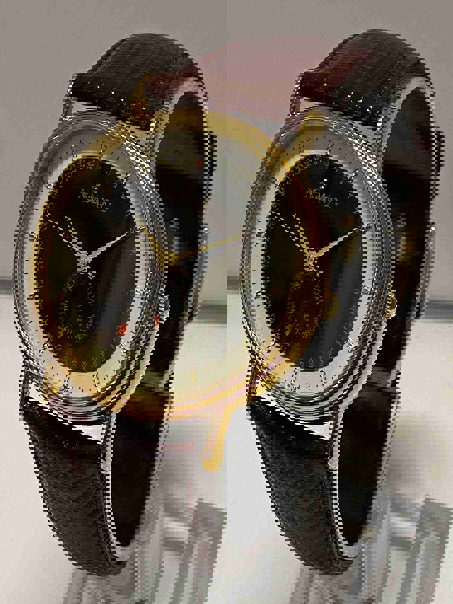 Movado Gold-Tone Triple Calendar Men's Watch with Elegant Design