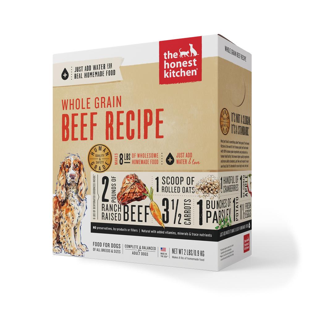 Lucy's Original Human-Grade Dehydrated Dog Food - Whole Grain Beef Recipe