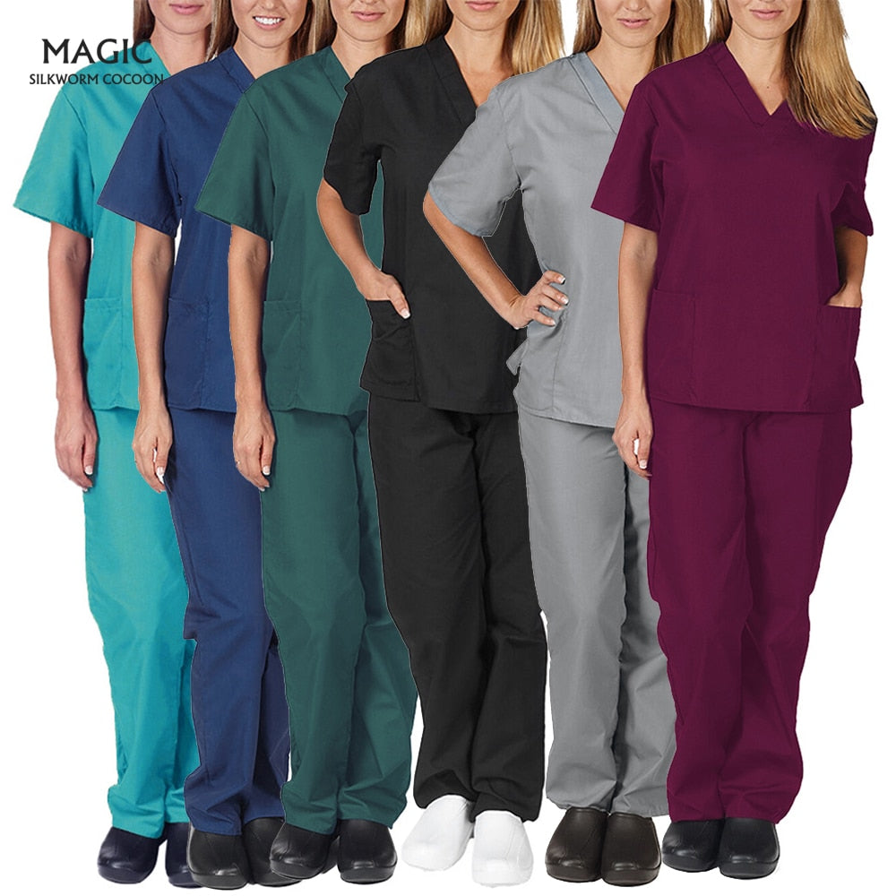 High-Quality Unisex Nursing Scrubs with Elasticity and Comfort