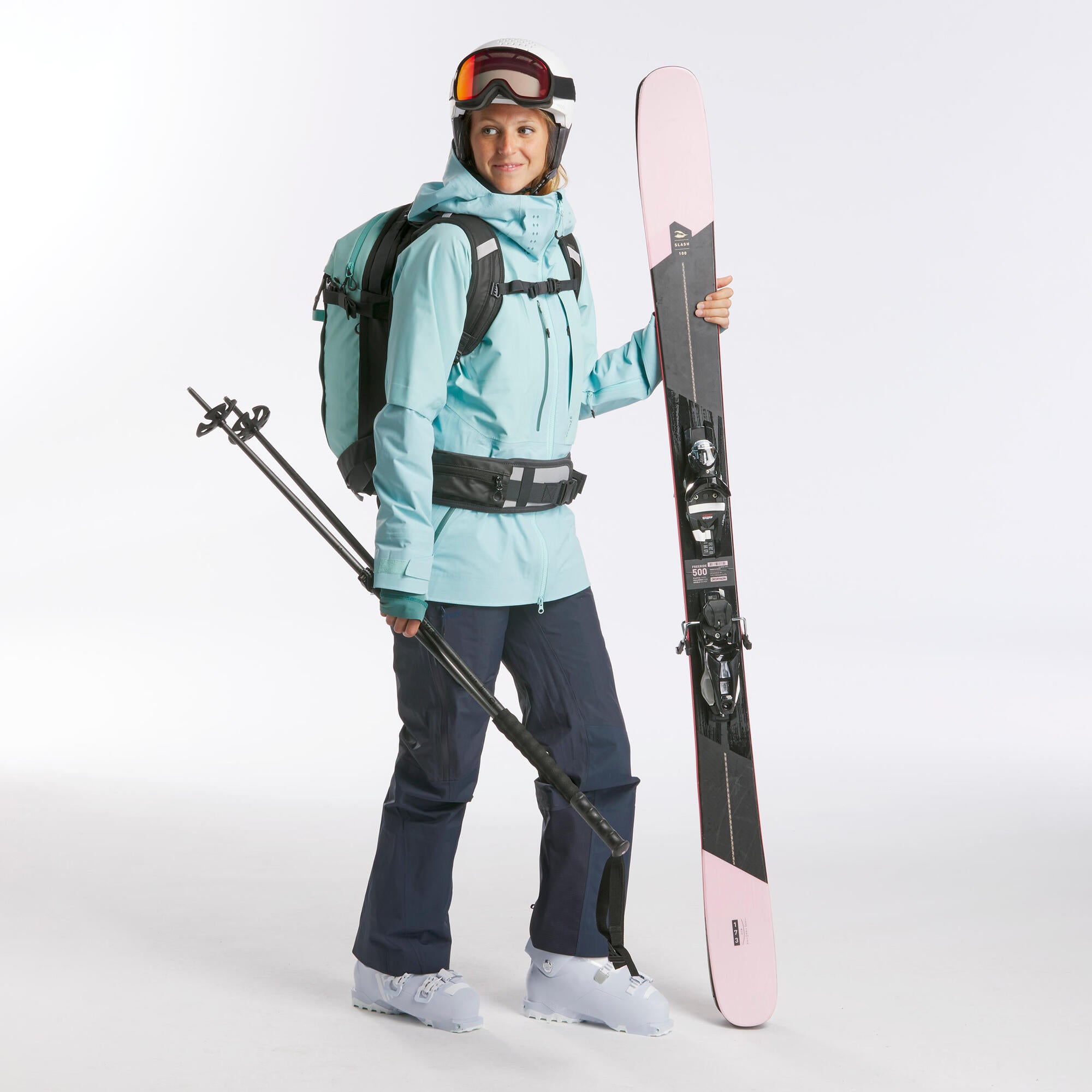 Women's Advanced Freeride Ski Jacket FR900 - Blue