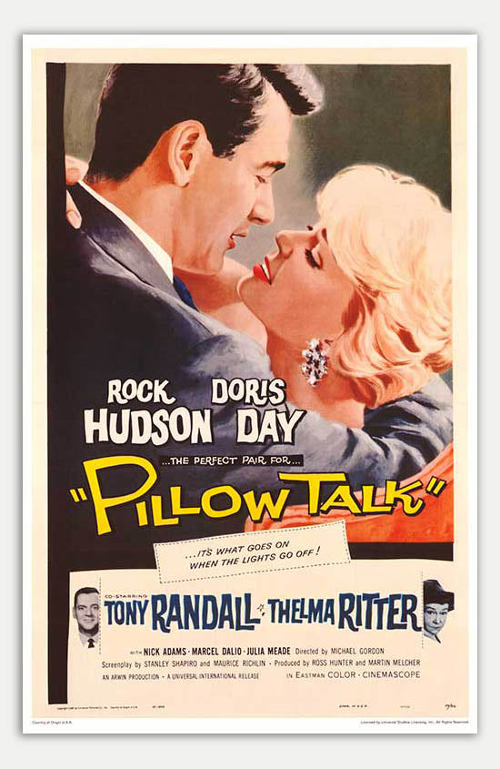 Pillow Talk - Classic 1959 Reprint Movie Poster, 11 x 17