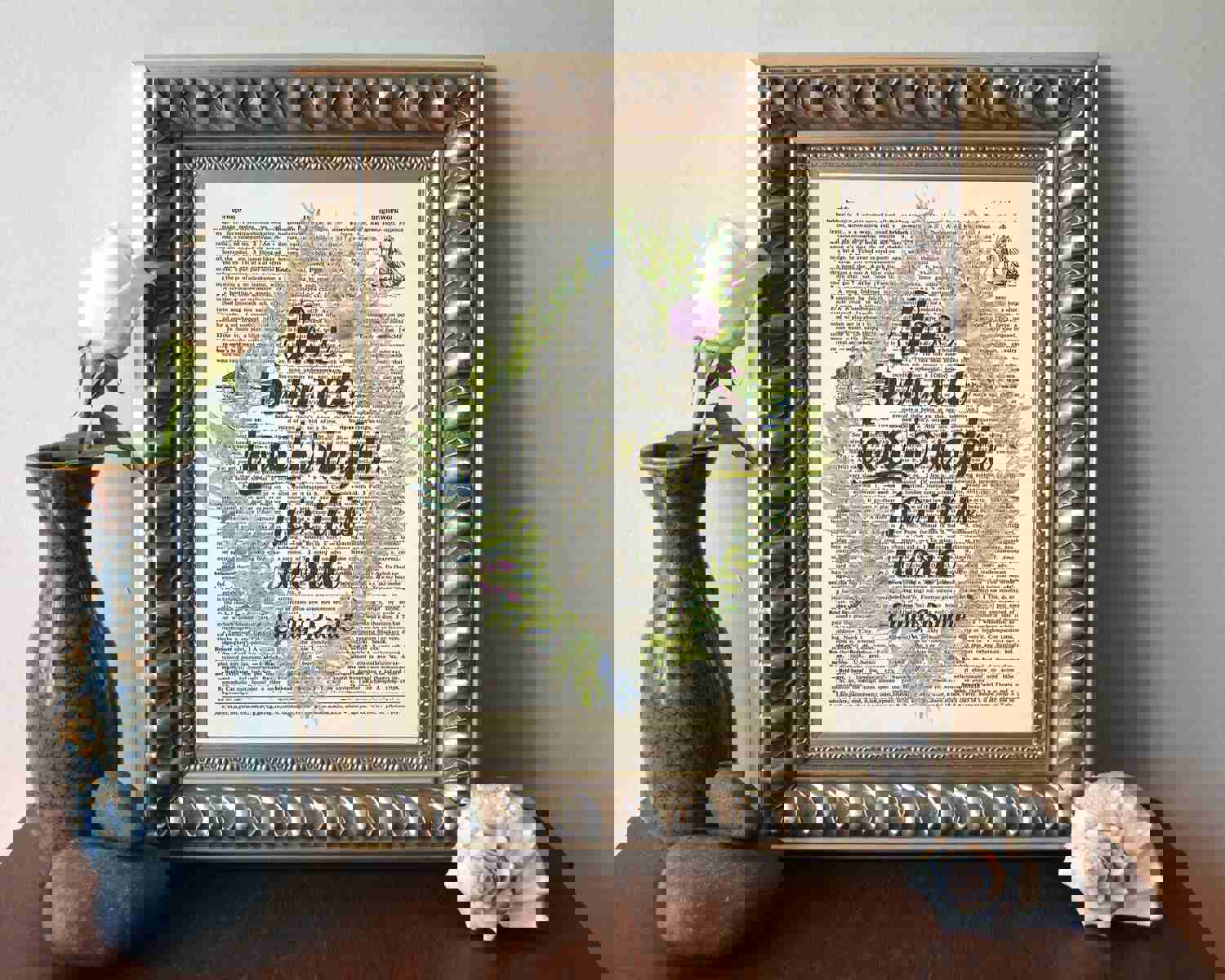 Embrace the Radiance - Emily Brontë Dictionary Art Print