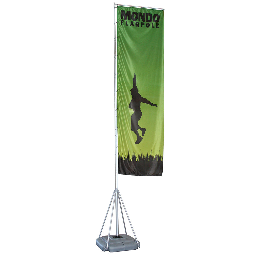 17ft Custom Mondo Outdoor Flagpole Banner Stand
