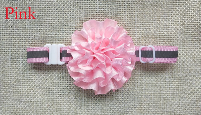 Reflective Pet Collar with Bow Ties for Small Dogs and Cats - 50pcs Pack