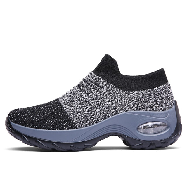 Women's Air Cushion Sports Shoes - 5cm Height Increase, Breathable & Comfortable Walking Sneakers