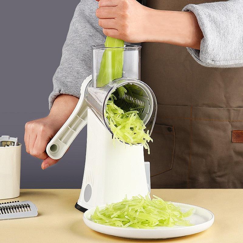 Effortless Multipurpose Vegetable Cutter with Labor-Saving Lever