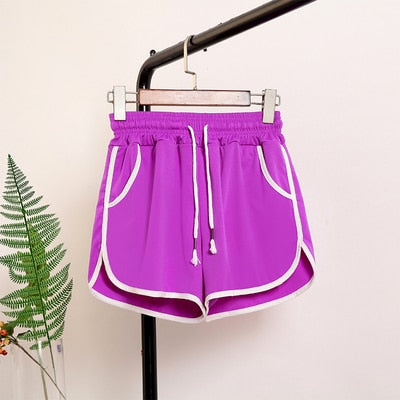 Elastic High-Waist Booty Shorts for Women - Casual Summer Style