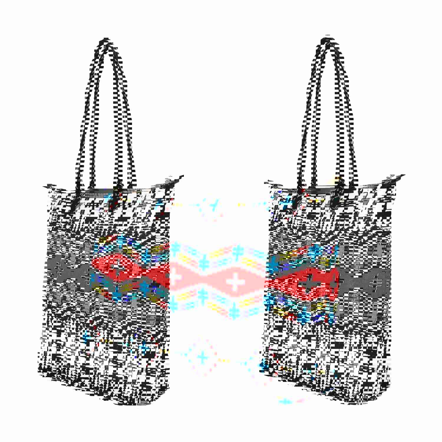 Stylish Dragonflies Nylon Single-Shoulder Lady Handbag