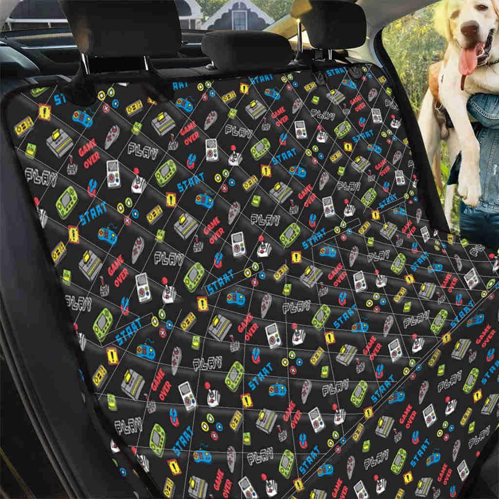 Custom Video Game Pattern Pet Car Seat Cover