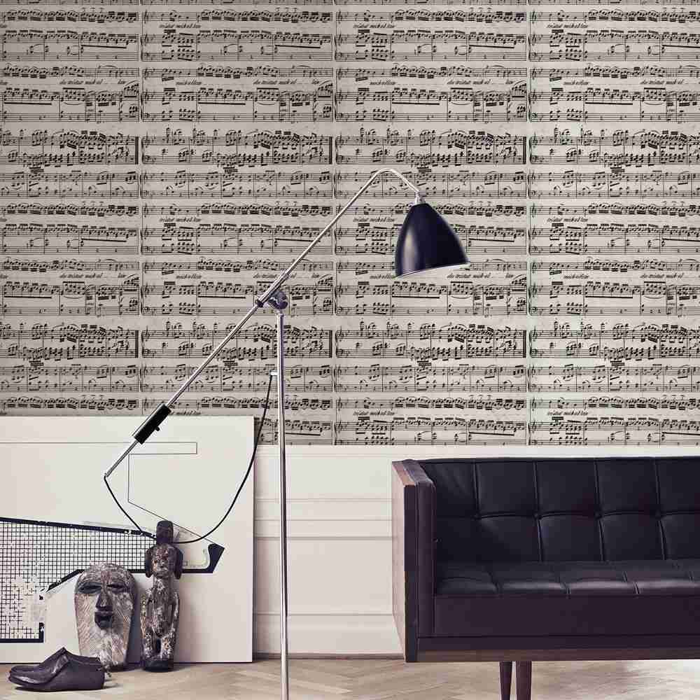 Mozart Music Notes Wall Mural - A Symphony for Your Walls