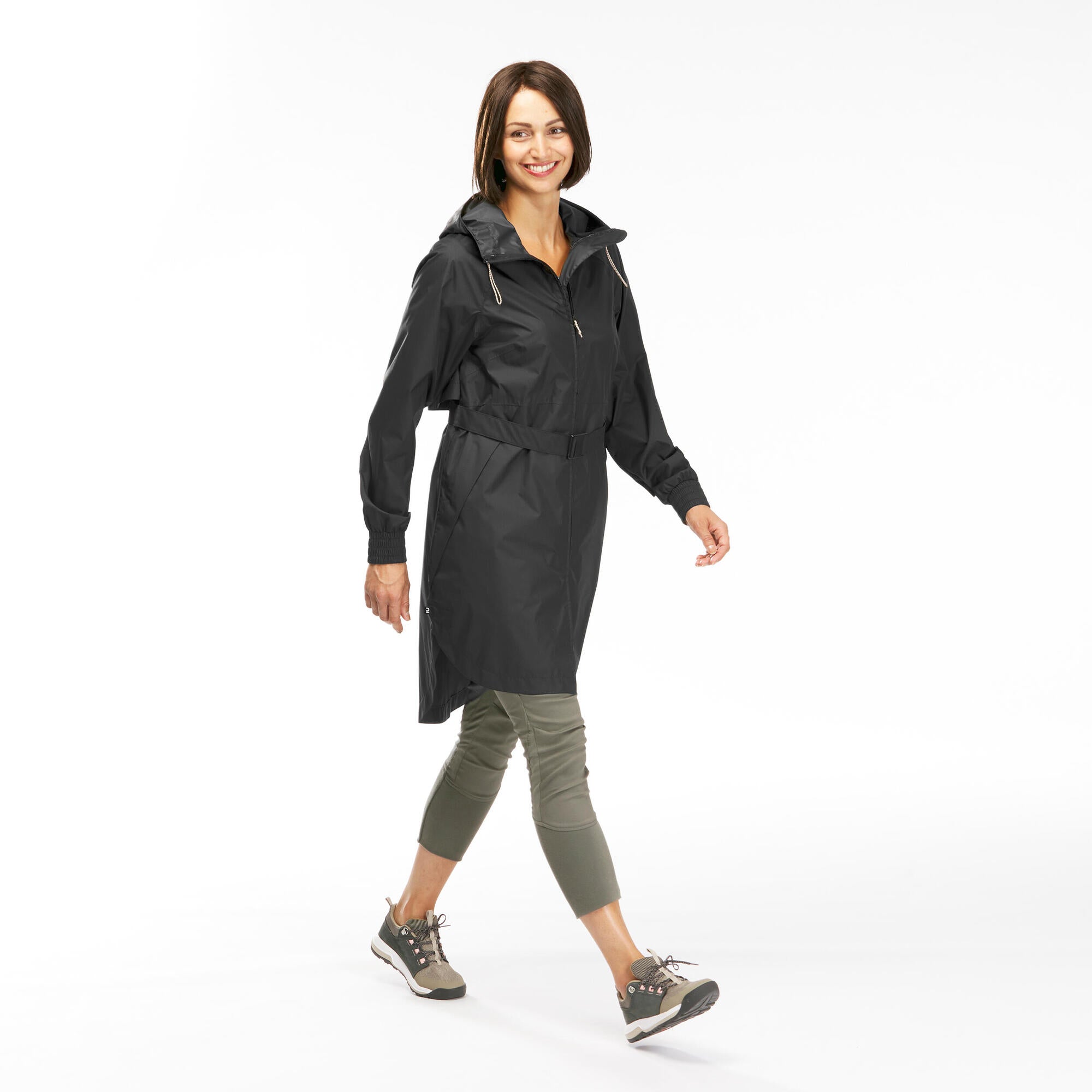 Quechua Women's Raincut Long Waterproof Jacket