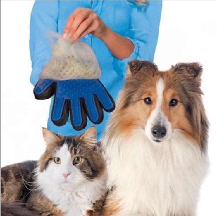 Silicone Pet Grooming Glove - Deshedding & Massage for Dogs & Cats