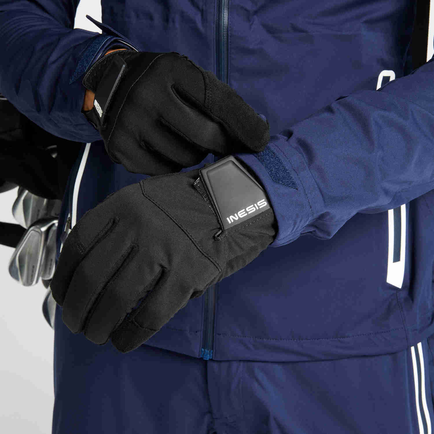 Men's Golf Waterproof Jacket - RW500 Navy Blue
