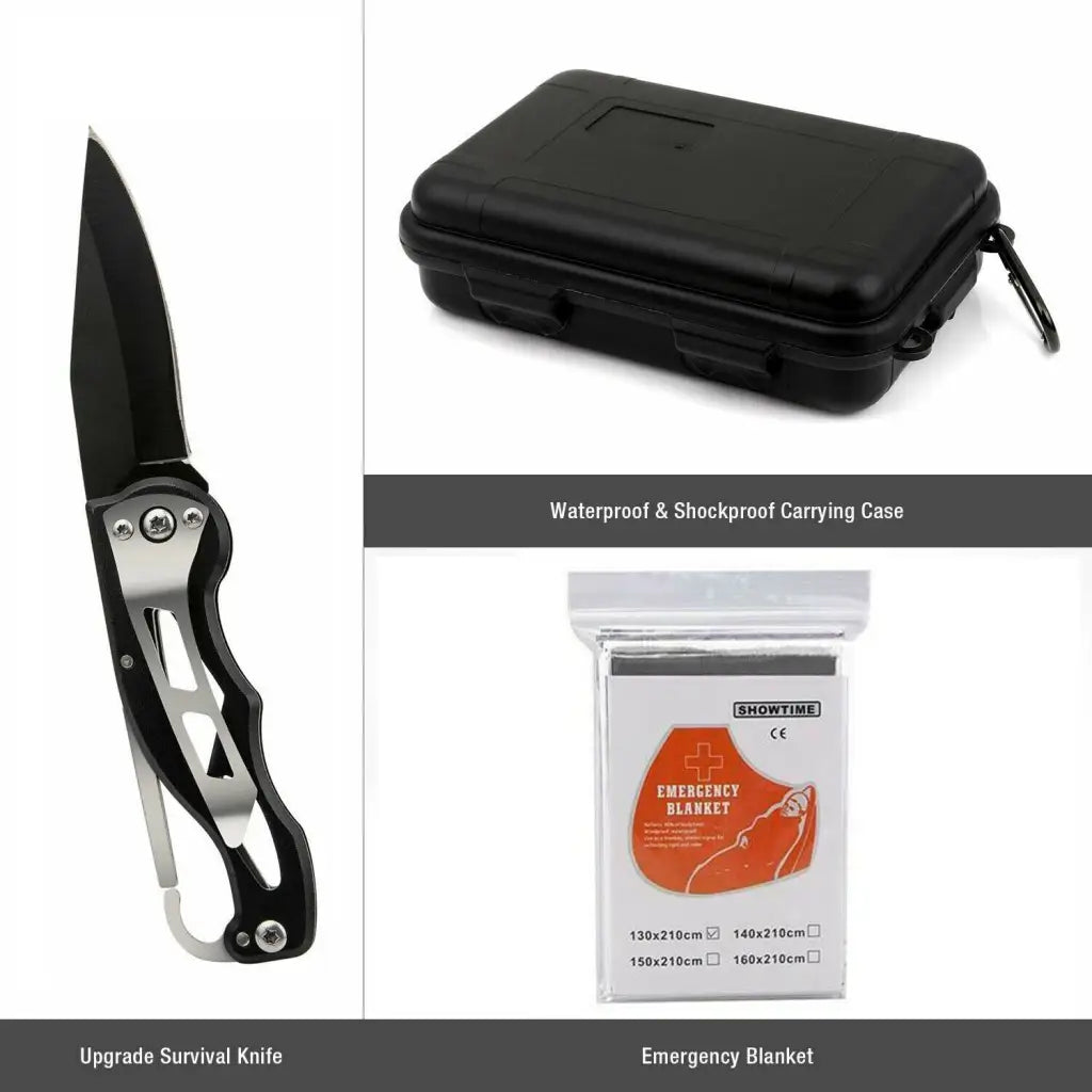 All-Terrain 14-in-1 Survival Kit for Outdoor Adventures