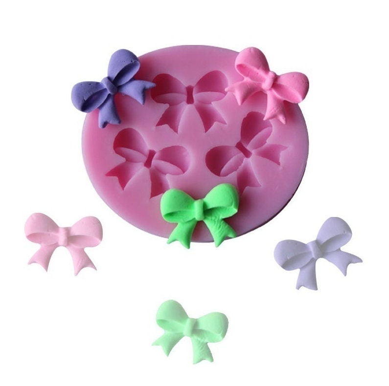 Silicone Bowtie Mold - Multipurpose Mini Bows Craft Mold