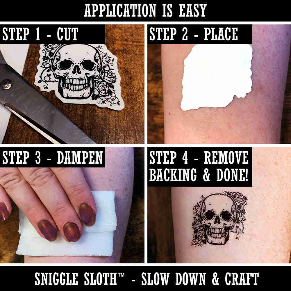 Caduceus Symbol Temporary Tattoos - Waterproof & Reusable Body Art