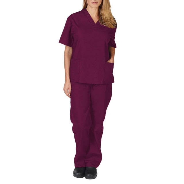 High-Quality Unisex Nursing Scrubs with Elasticity and Comfort