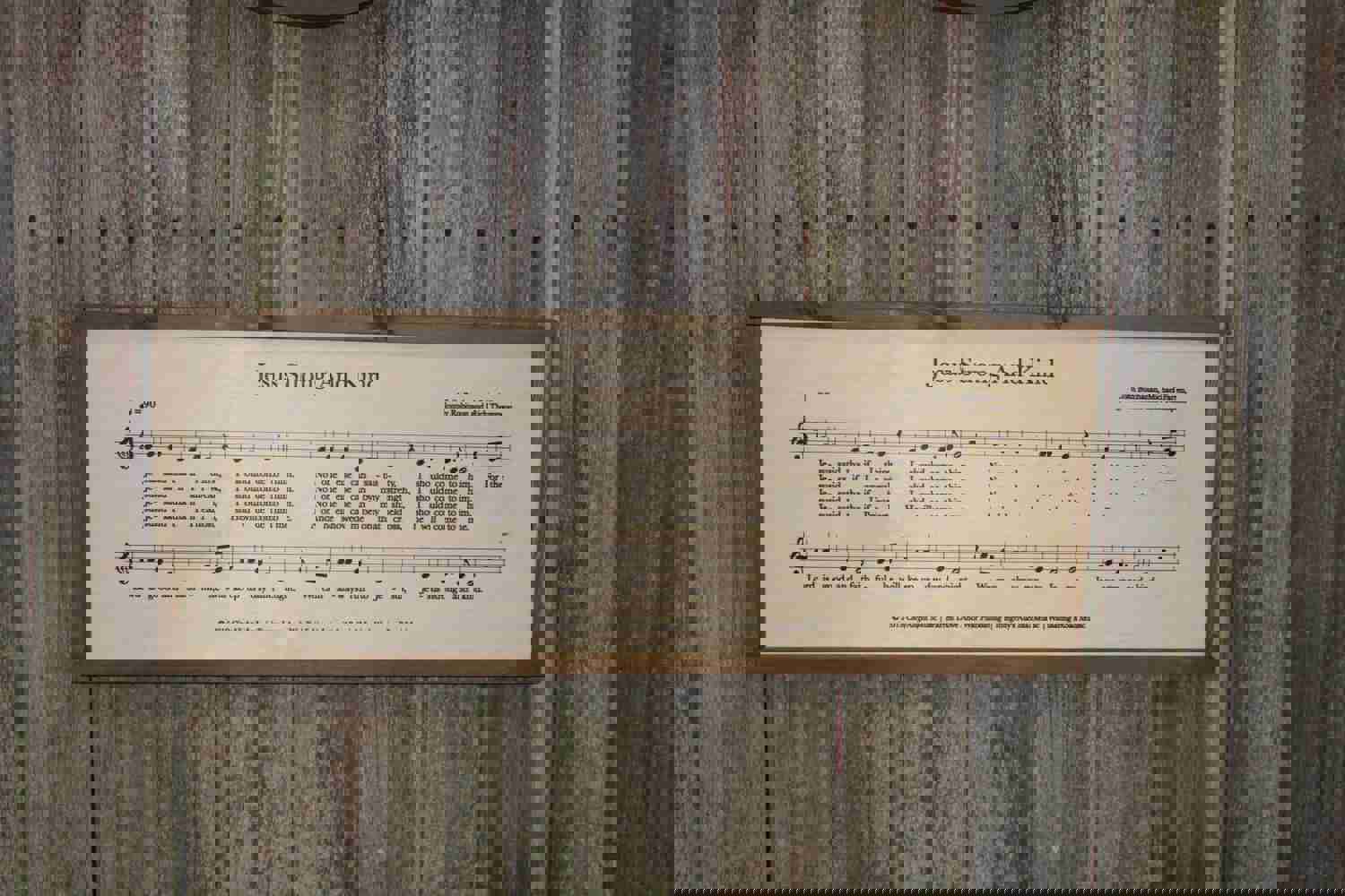 Custom Engraved Sheet Music Wood Sign, Shabby Chic Decor