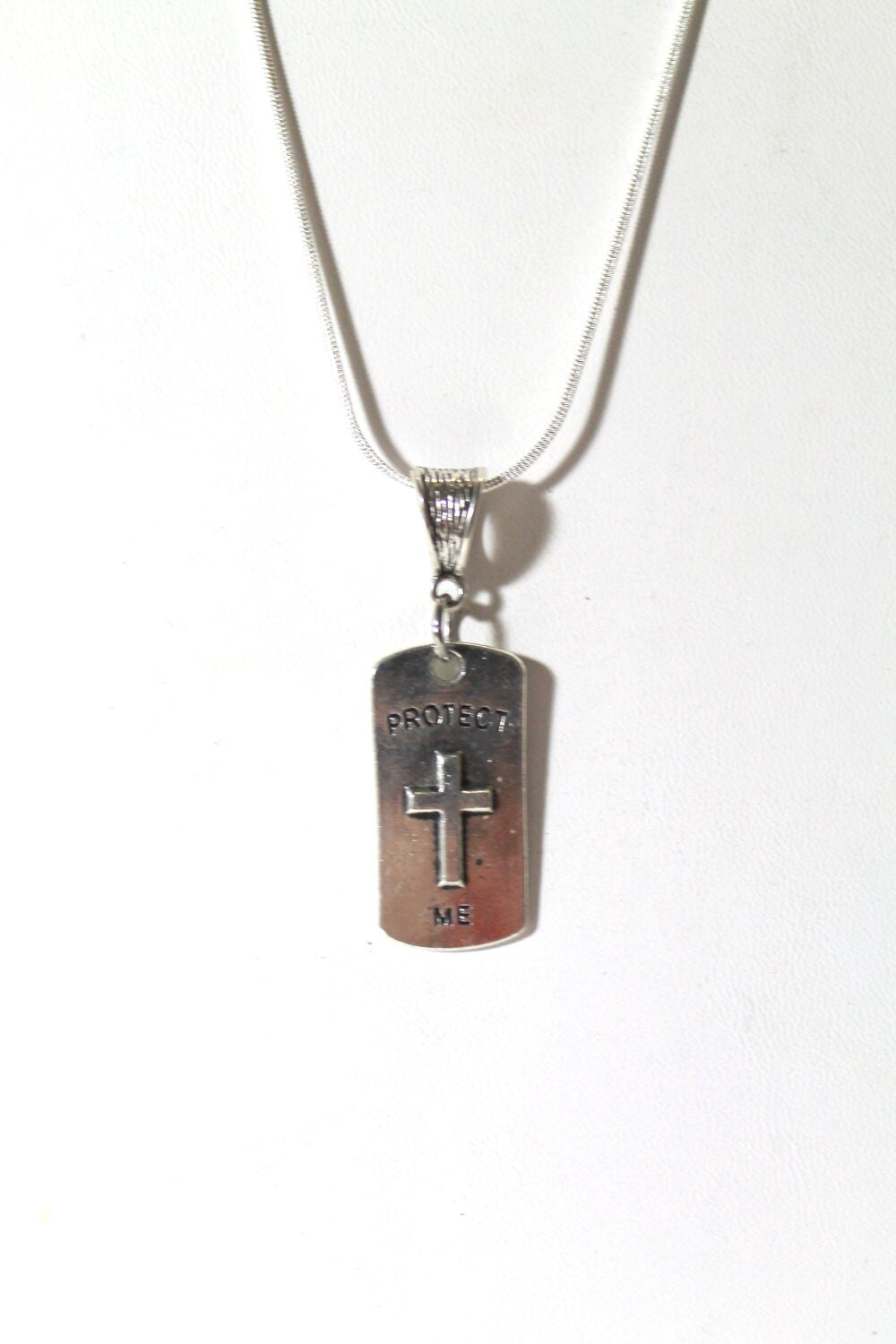 Psalm 46:10 Be Still and Know That I Am God, Double-Sided Protect Me Pendant