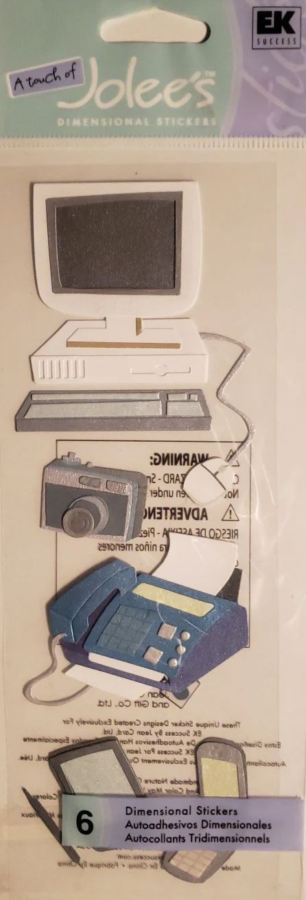 Tech Gadget Dimensional Stickers by EK Success