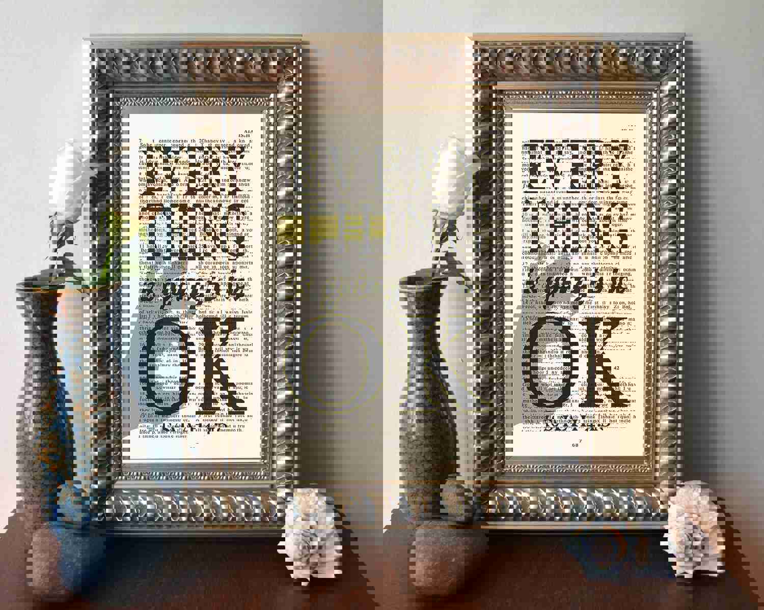 Inspirational Isaiah 41:10 Art Print - Christian Scripture Wall Decor