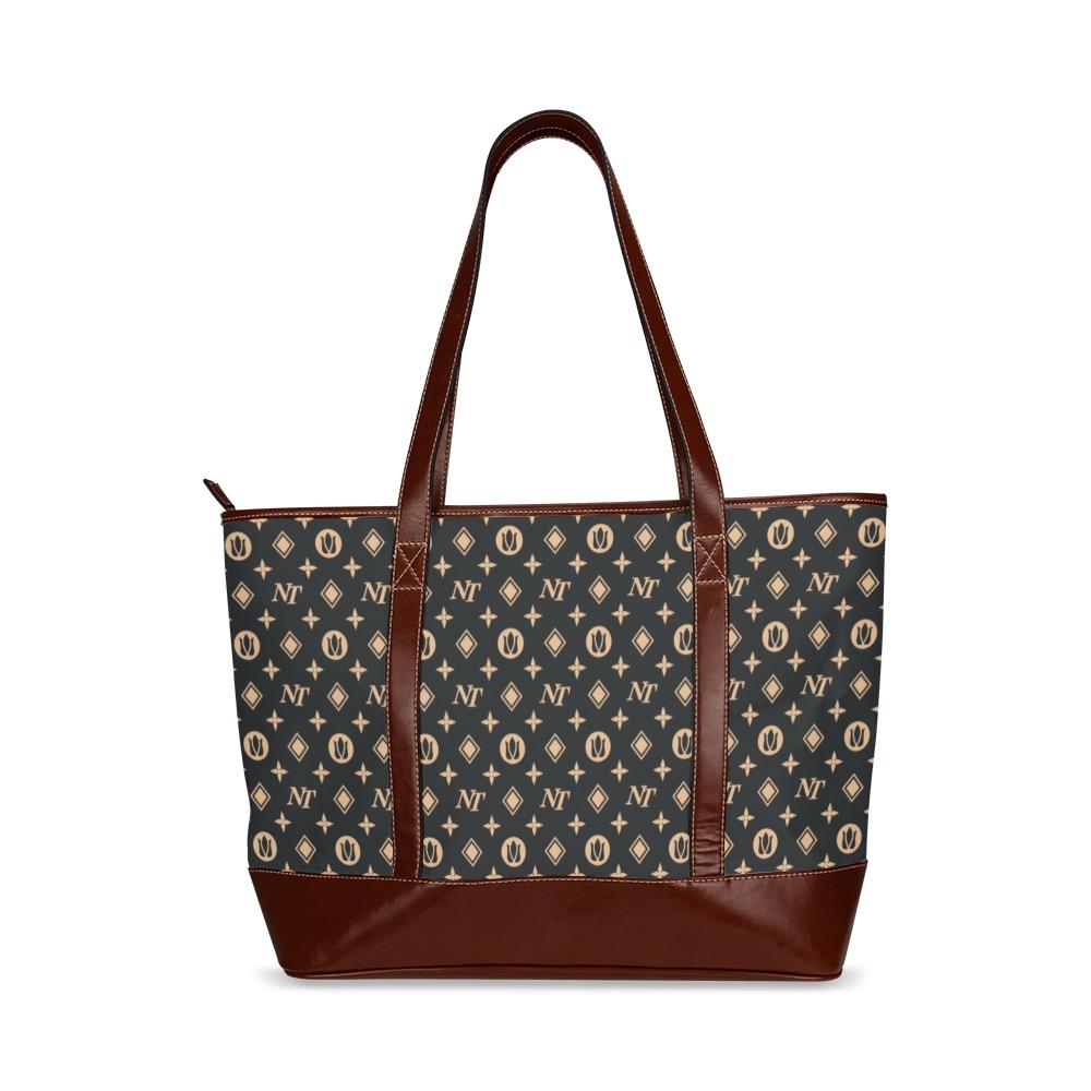 Fancy NT Black Tote Handbag - Stylish & Waterproof