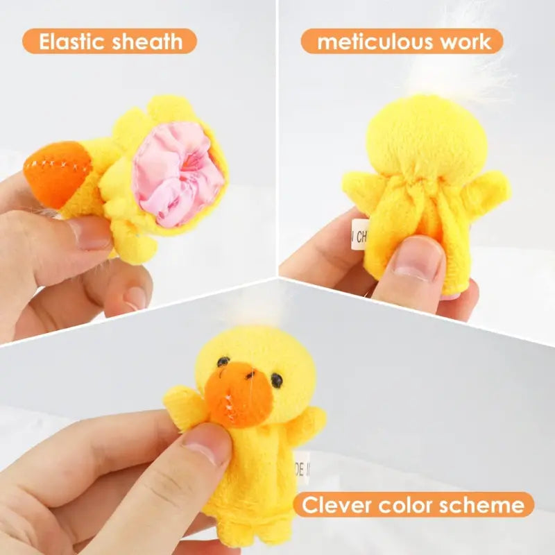 10-Piece Set: Adorable Mini Plush Finger Puppets for Kids