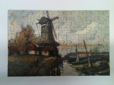 Vintage Cocomalt Chocolate Drink Windmill Puzzle