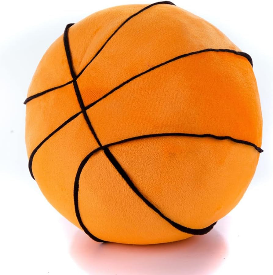 XIYUAN 11.8Inch Plush Basketball Pillow, Soft & Cuddly Sports Decor for Kids