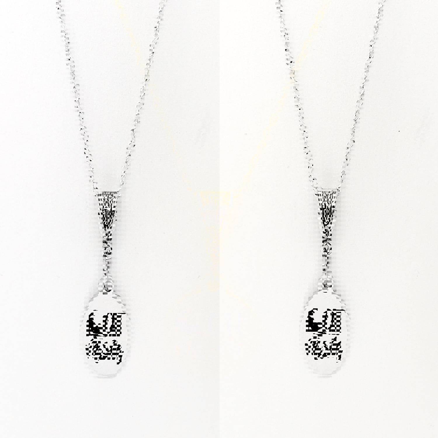 Stainless Steel "Cat Mom" Engraved Necklace, Perfect Gift for Cat Lovers