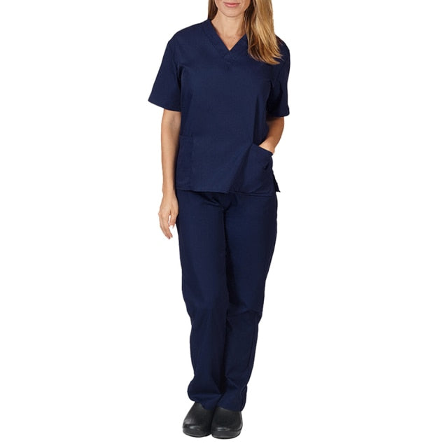 High-Quality Unisex Nursing Scrubs with Elasticity and Comfort