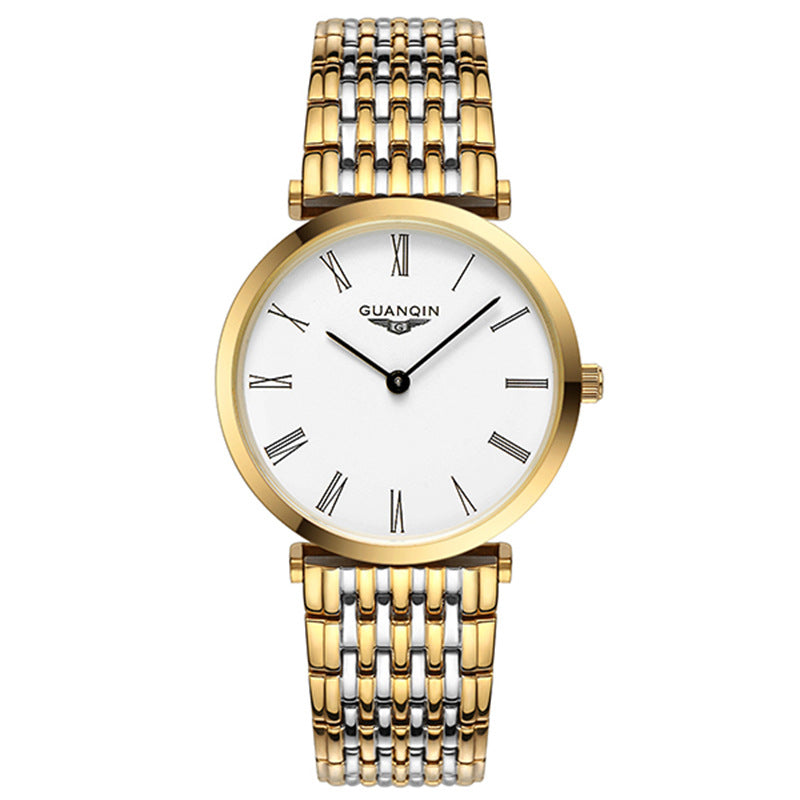 Stylish Quartz Watch with Sapphire Crystal, Water-Resistant for Men and Women
