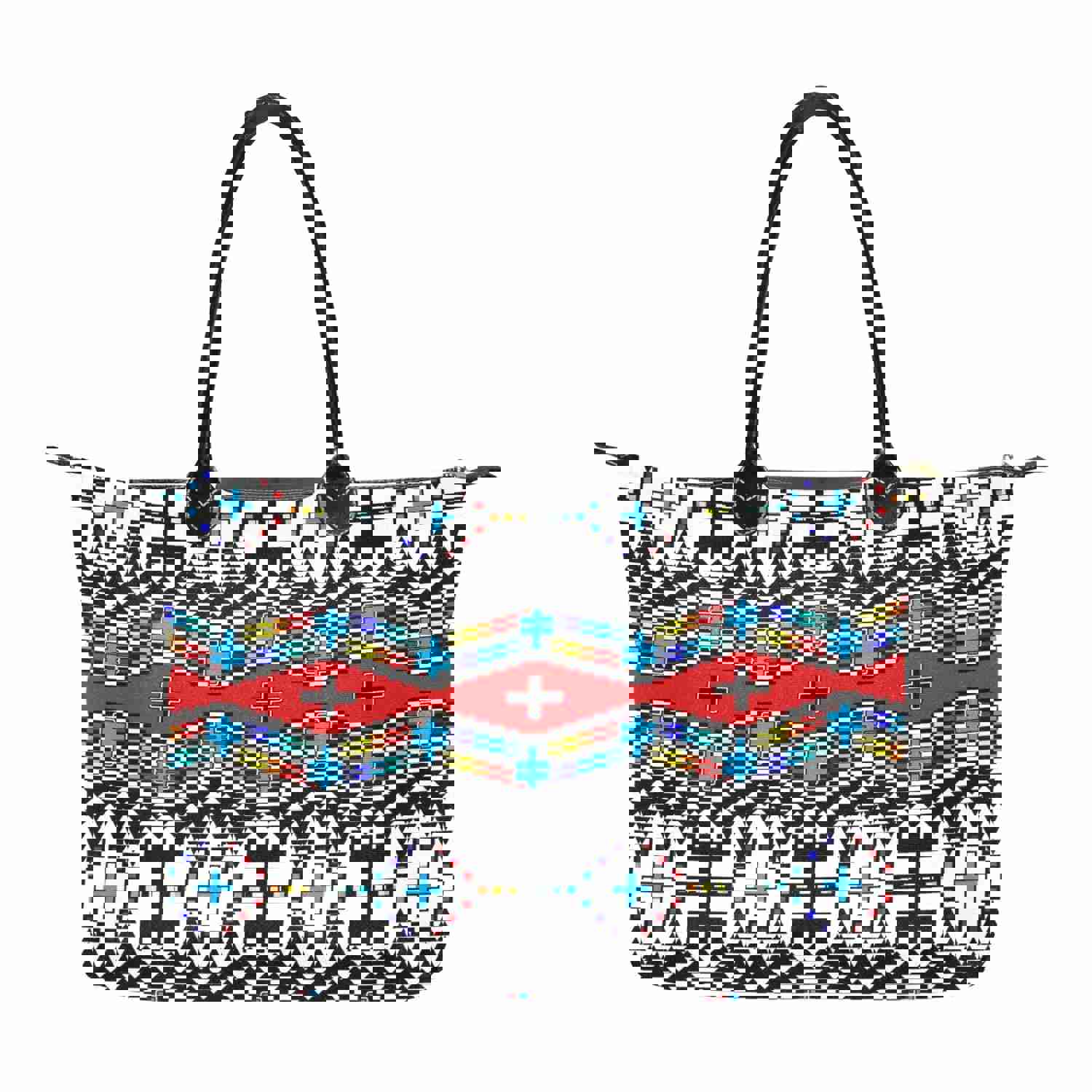 Stylish Dragonflies Nylon Single-Shoulder Lady Handbag