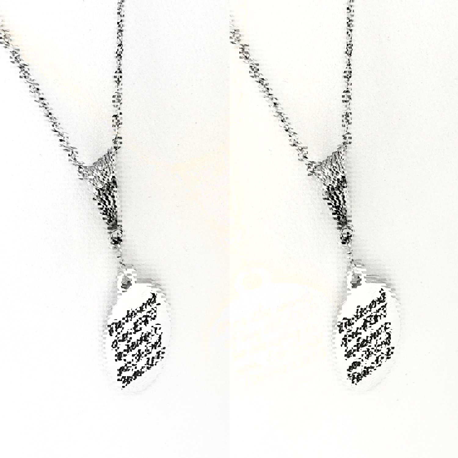 Scripture Inspired Heart Pleasing Necklace, Psalms 19:14