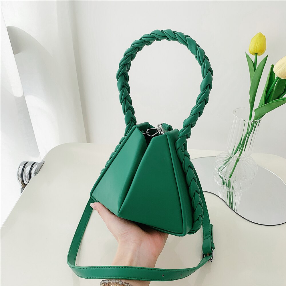 Kukombo Braided Handle Mini Crossbody Bag