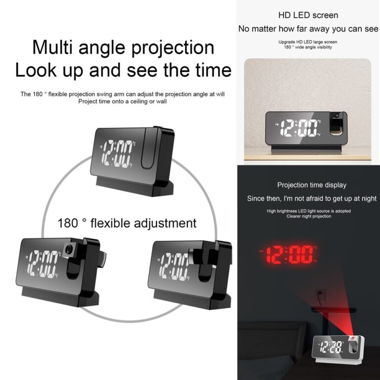 Advanced Smart LED Projection Alarm Clock