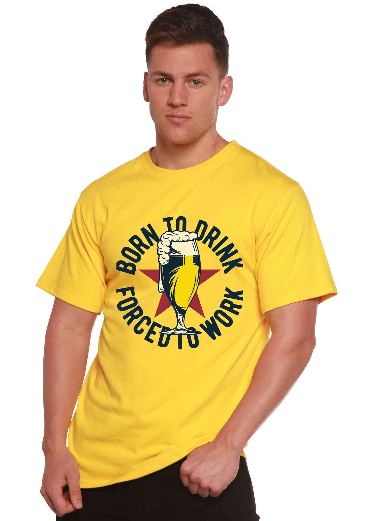 Eco-Friendly Men's Bamboo Viscose/Organic Cotton Graphic T-Shirt