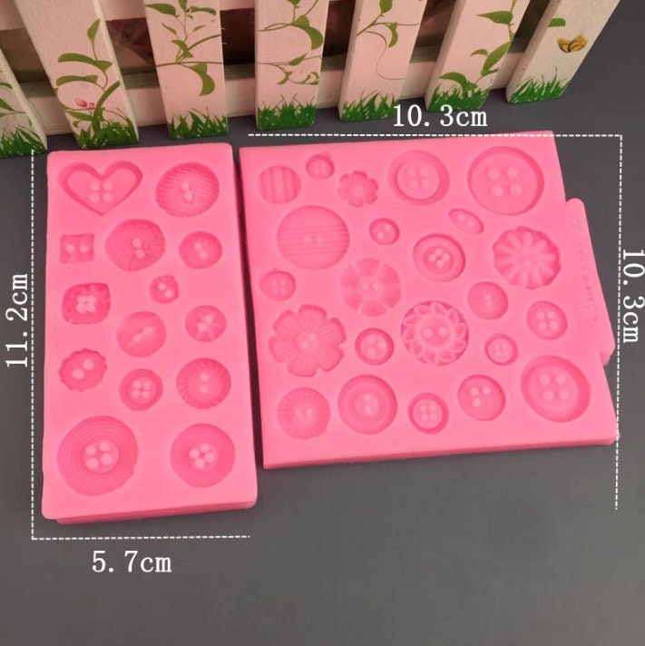 Silicone Button Mold - Versatile Crafting Tool for Buttons, Jewelry & More