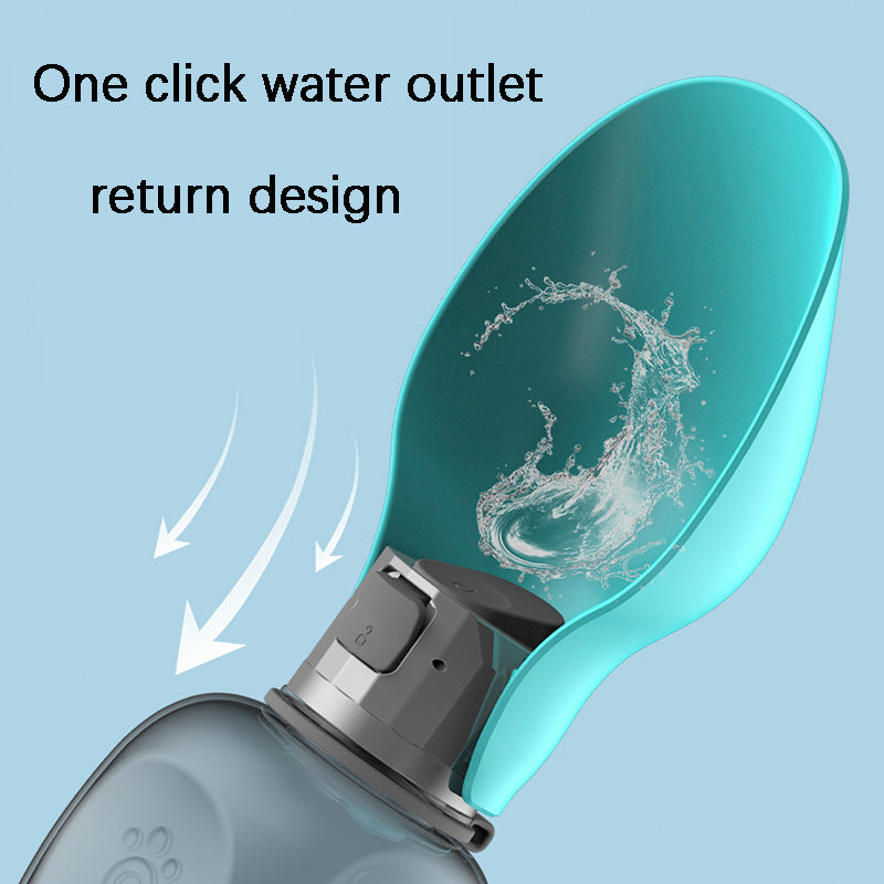 Portable Dog Water Dispenser with Large Capacity and Foldable Bowl