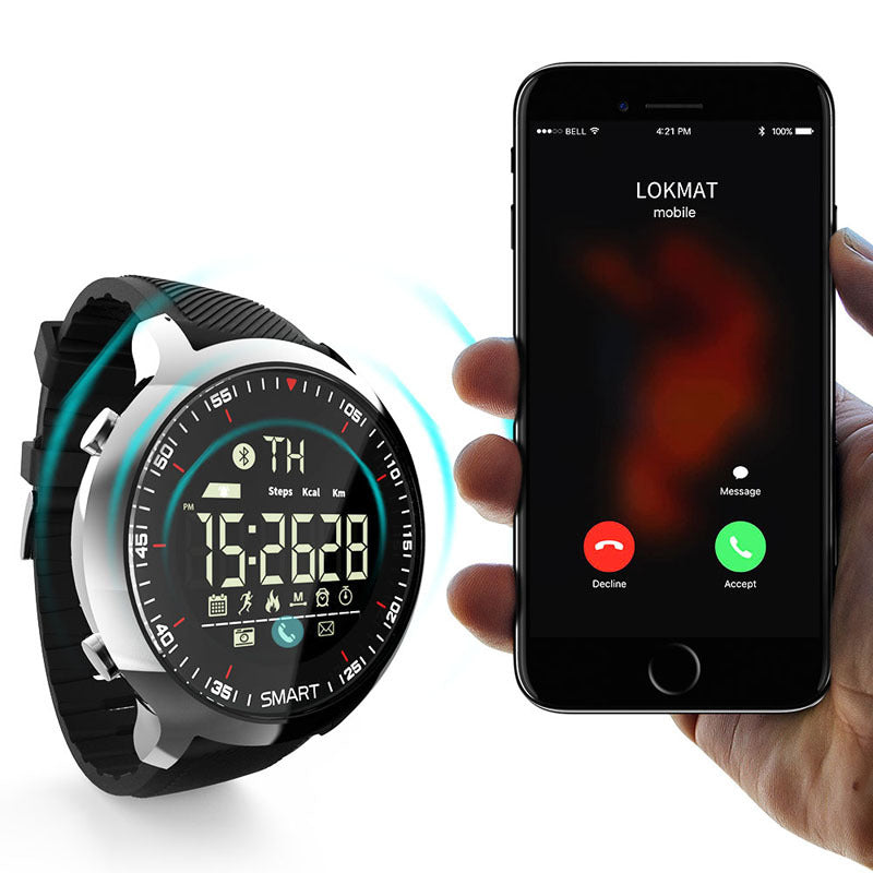 MK18 TPU Wristband Smart Watch with Glass Screen